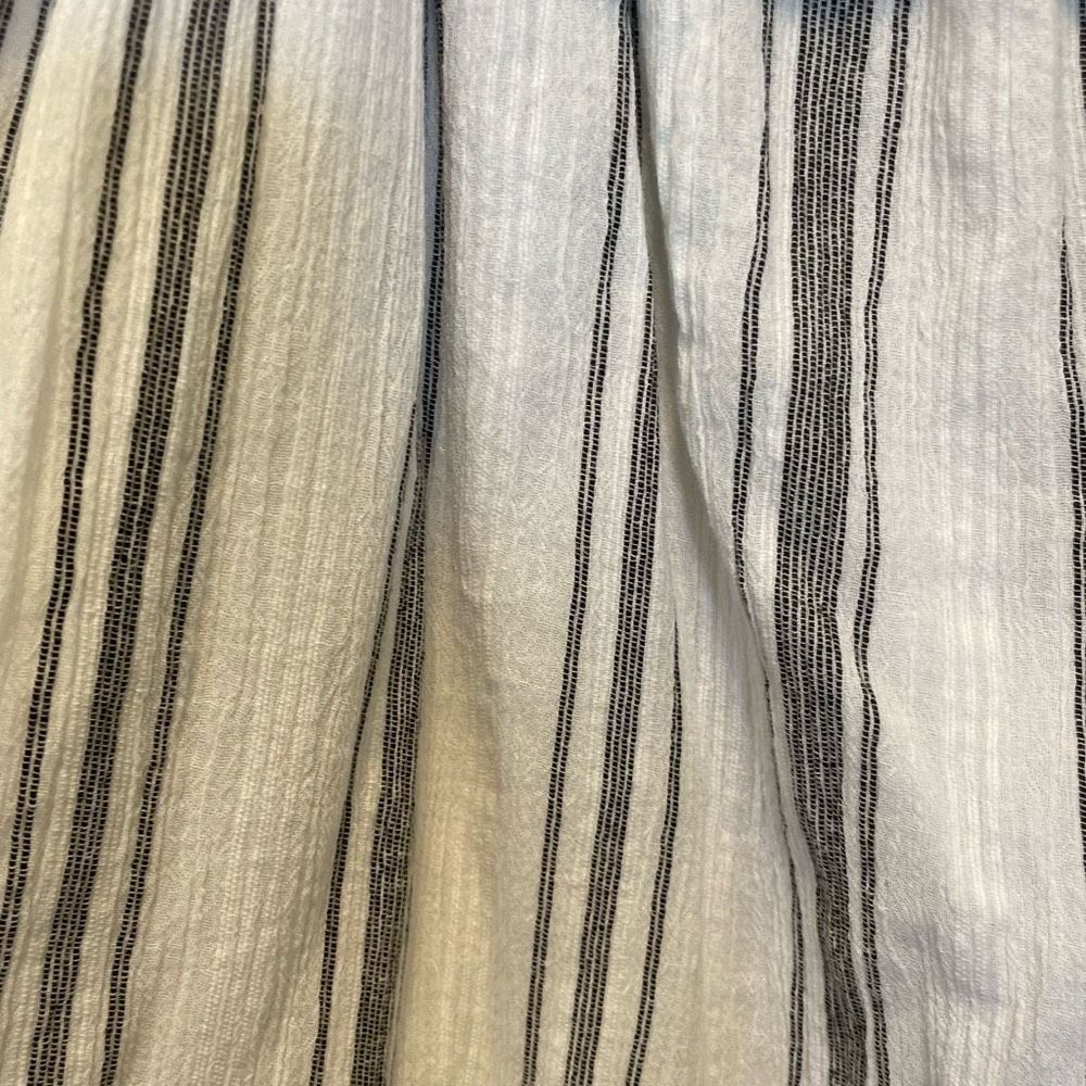 Lauren Ralph Lauren Black White Stripe Midi Summer Dress Women’s Size 6 Small - Picture 8 of 8